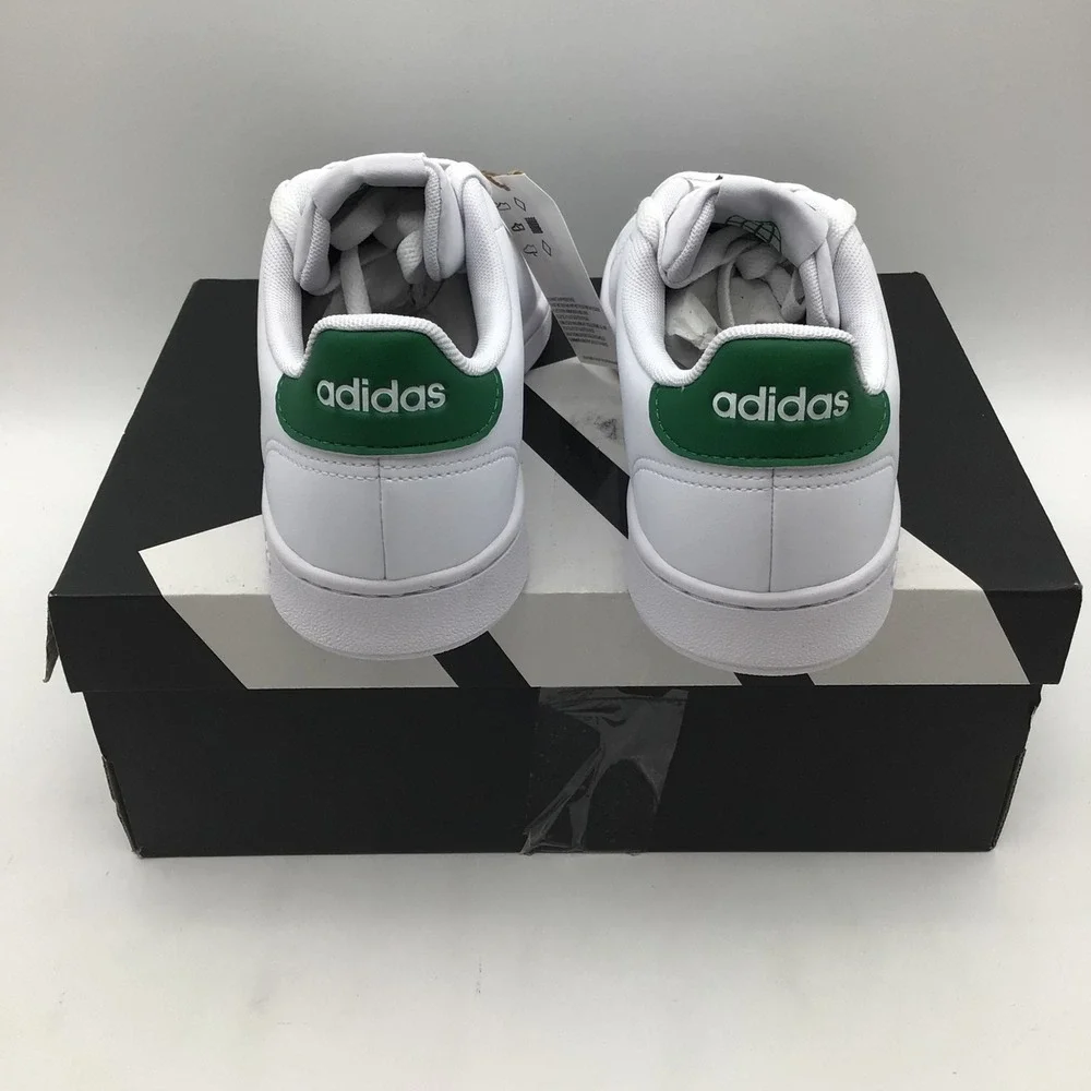 Adidas‎ Advantage Mens Sneakers White Green GZ5300 Low Top Shoes Size 7 NEW